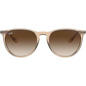 Ray-Ban Retro Square Polarized Women Brown RB4171 Erika Round Frame Sunglasses